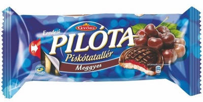 Piskótatallér, 147 g, GYŐRI "Pilóta", meggy